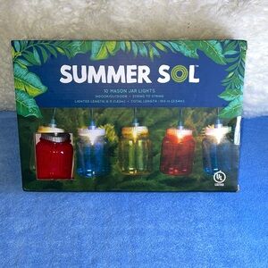 NWT Summer Sol Jar Lights
